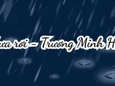 Bài thơ Mưa rơi (Trương Minh Huệ) - Chủ đề thơ trường mầm non