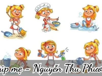 Bài thơ Giúp mẹ (Nguyễn Thu Phương) - Chủ đề thơ trường mầm non