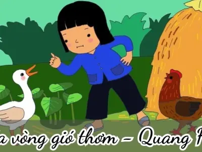 Bài thơ Giữa vòng gió thơm (Quang Huy) - Chủ đề thơ trường mầm non
