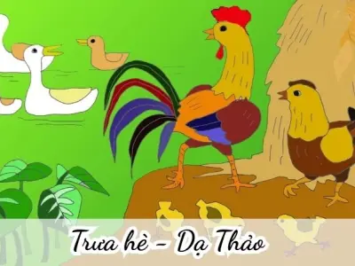 Bài thơ Trưa hè (Dạ Thảo) - Chủ đề thơ trường mầm non
