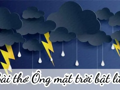 Bài thơ Ông mặt trời bật lửa - Chủ đề thơ trường mầm non