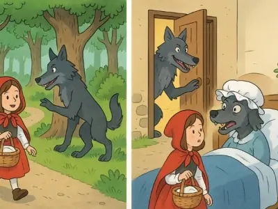 Tóm tắt truyện Cô Bé Quàng Khăn Đỏ ngắn gọn dễ hiểu