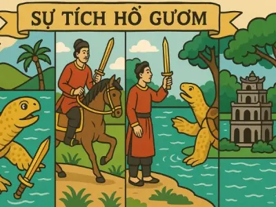 Tóm tắt truyện Sự tích Hồ Gươm ngắn gọn dễ hiểu