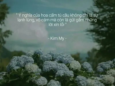 Thơ tình lãng mạn với hình ảnh hoa cẩm tú cầu mộng mơ