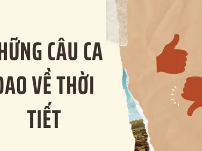 Những câu ca dao về thời tiết phản ánh kinh nghiệm dân gian
