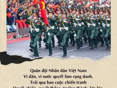 Thơ mừng ngày 22/12 tôn vinh chiến sĩ anh hùng