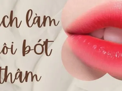 Cách làm môi bớt thâm tự nhiên giúp môi hồng rõ rệt