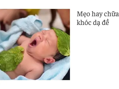 Review mẹo dân gian chữa khóc dạ đề giúp bé ngủ sâu giấc