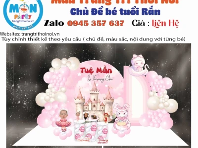 Background Thôi Nôi Bé Gái: Ý Tưởng Độc Đáo Cho Tiệc Sinh Nhật Đầu Đời