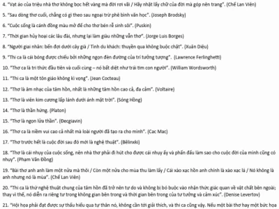 Các nhận định văn học về thơ giá trị và ý nghĩa nhất