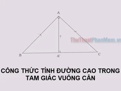 Đường Cao Trong Tam Giác Cân: Định Nghĩa, Công Thức Và Cách Tính