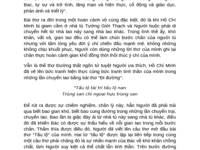 Soạn bài Đi đường: Khám phá vẻ đẹp và ý nghĩa sâu sắc
